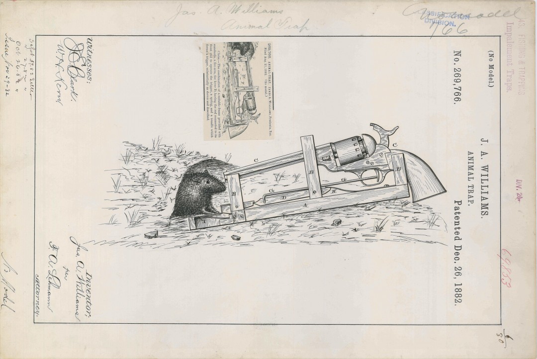 Un brevet de piège à rats – 1882
