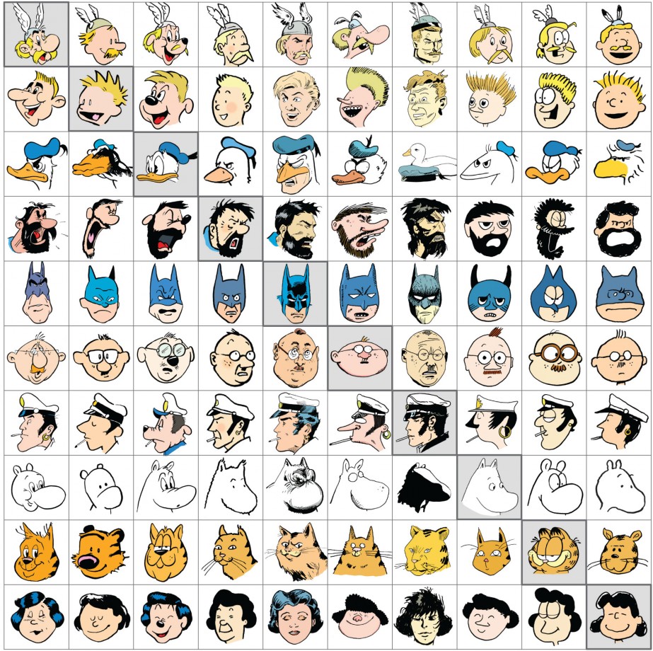 10 personnages de BD en 10 styles
