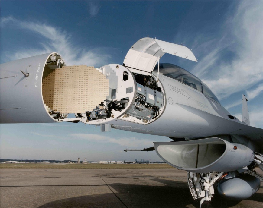 Le radar d’un avion de chasse