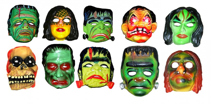 Des masques vintage d’Halloween