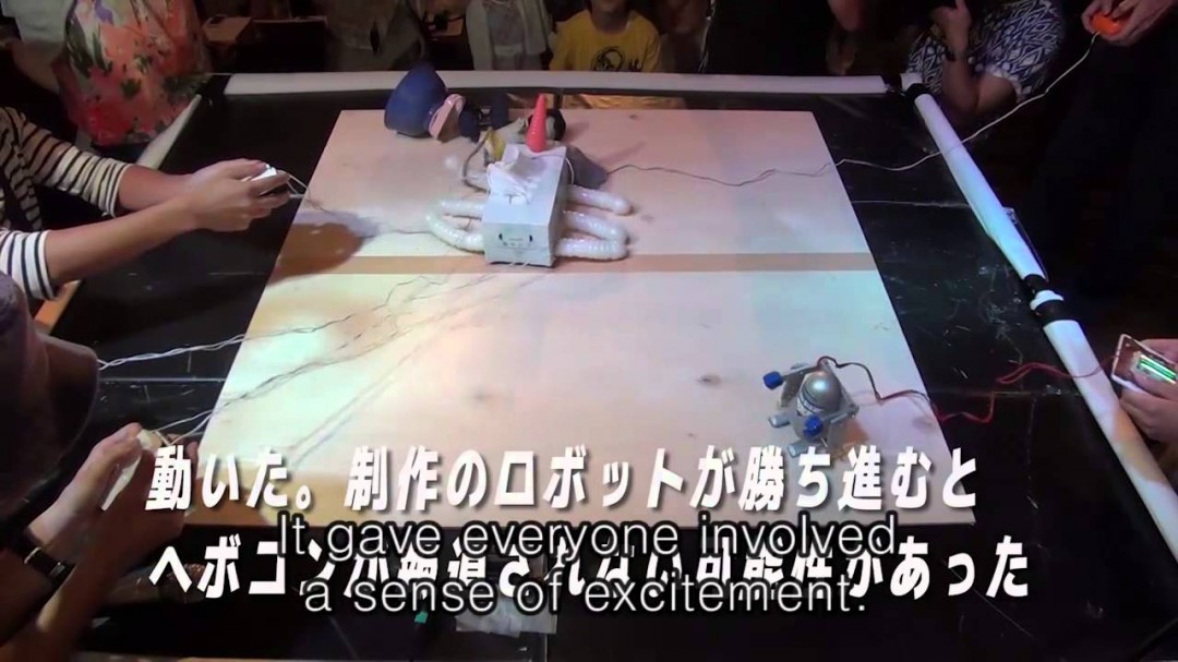 Une compétition de combats robots idiots au Japon