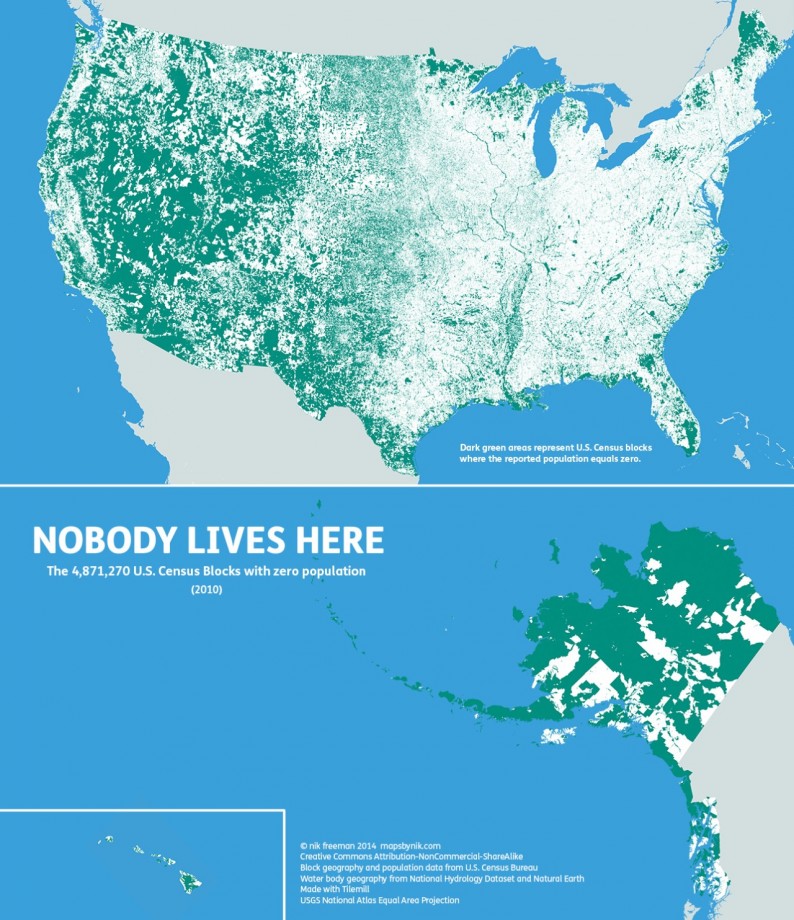 Là où personne ne vit aux Etats-Unis