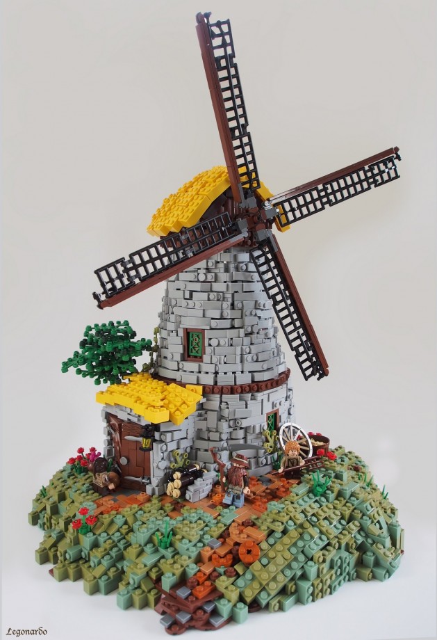 Des maisons moyenâgeuses fantastiques en Lego
