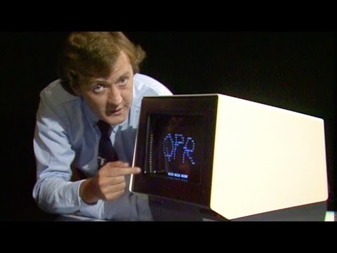 Démonstration d’un écran tactile en 1982