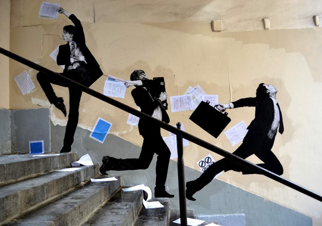Levalet joue avec la réalité