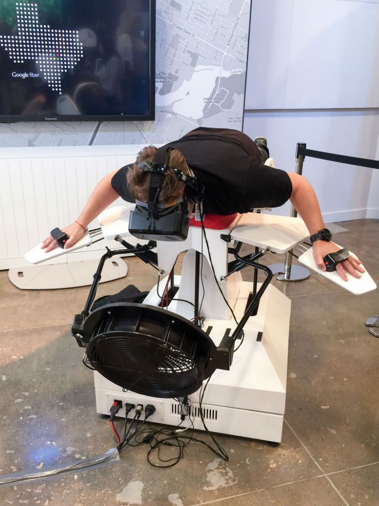 Un simulateur de vol d’oiseau en réalité virtuelle