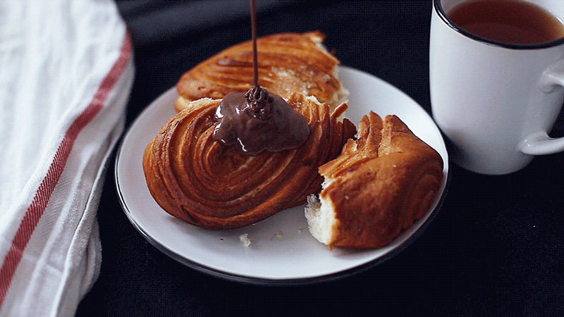 Des cinémagraphs de recettes culinaires