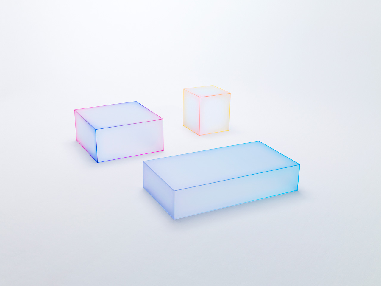 Les cubes en verre doux de Nendo