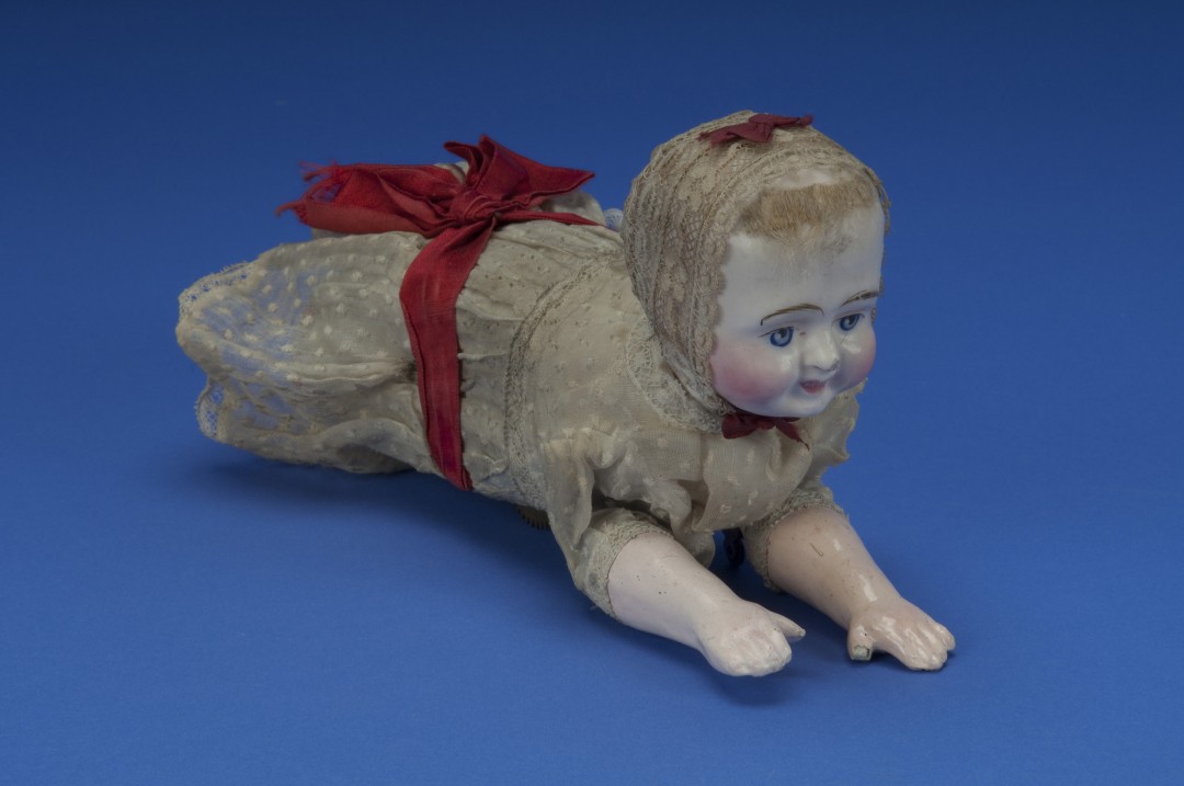 Automaton.  Mechanical doll, "The Wonderful Creeping Baby".  2011.0204.01a.
