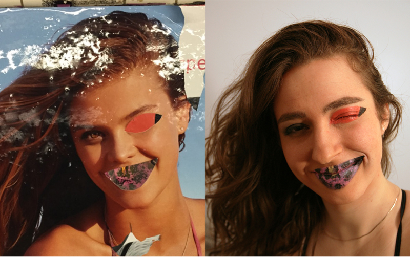 Elle vandalise son visage comme les affiches du métro