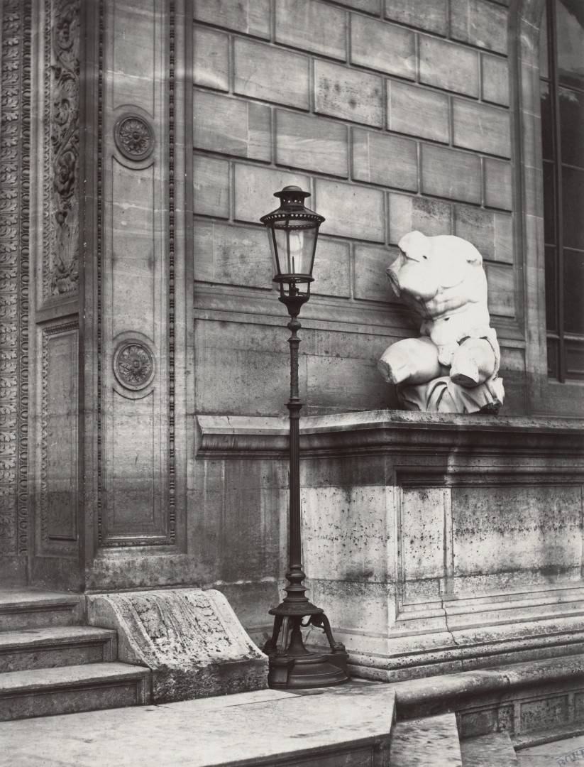 Lampadaire_Paris_Charles_Marville_École_des_Beaux-Arts_entree_principale_1878