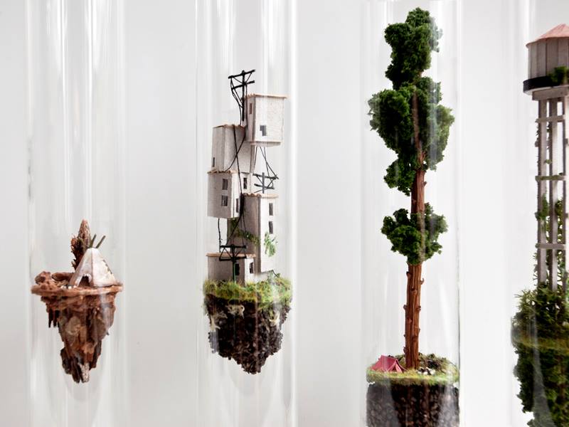 Des maisons verticales qui s&rsquo;élèvent dans des tubes