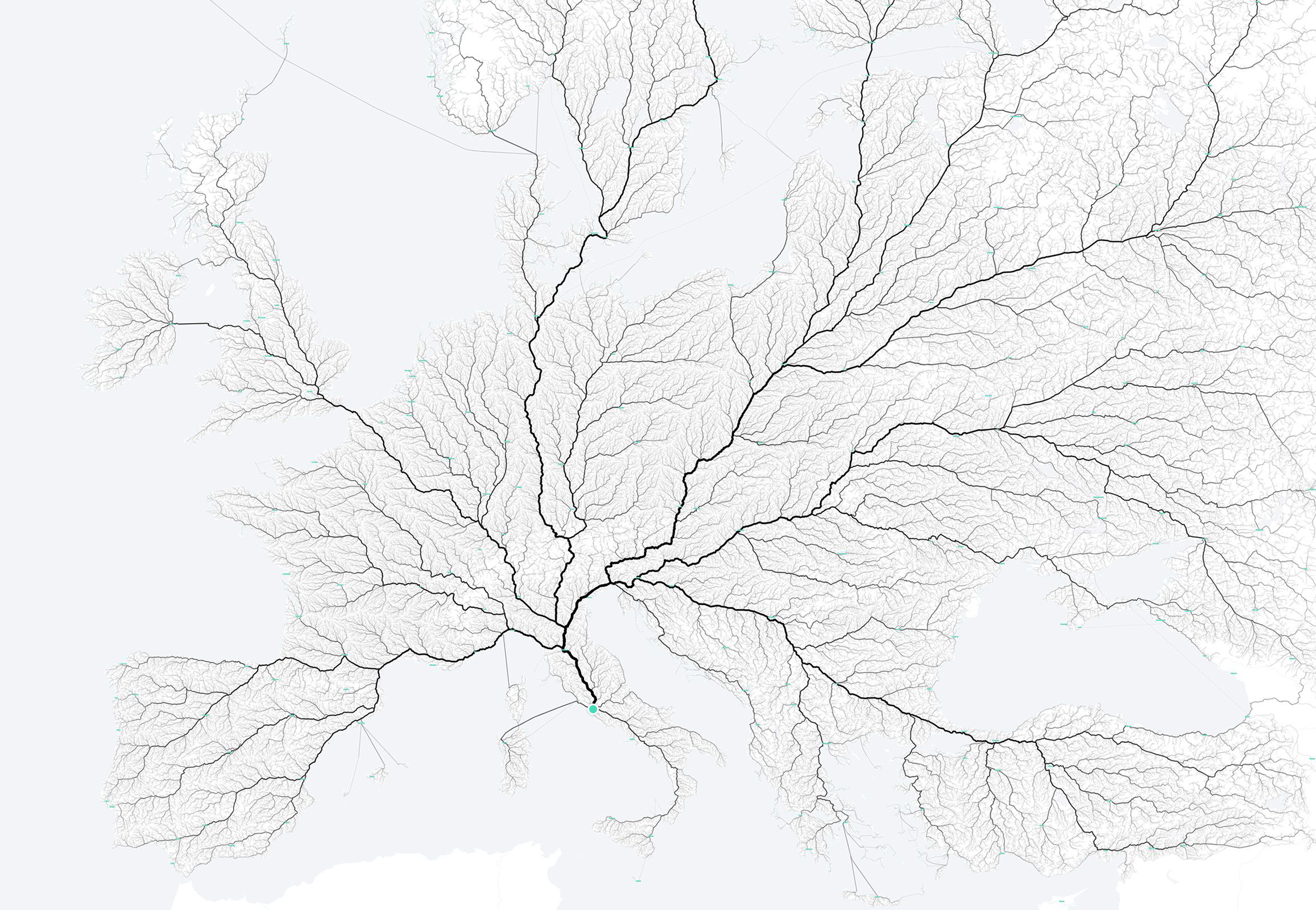 Les routes qui mènent à Rome