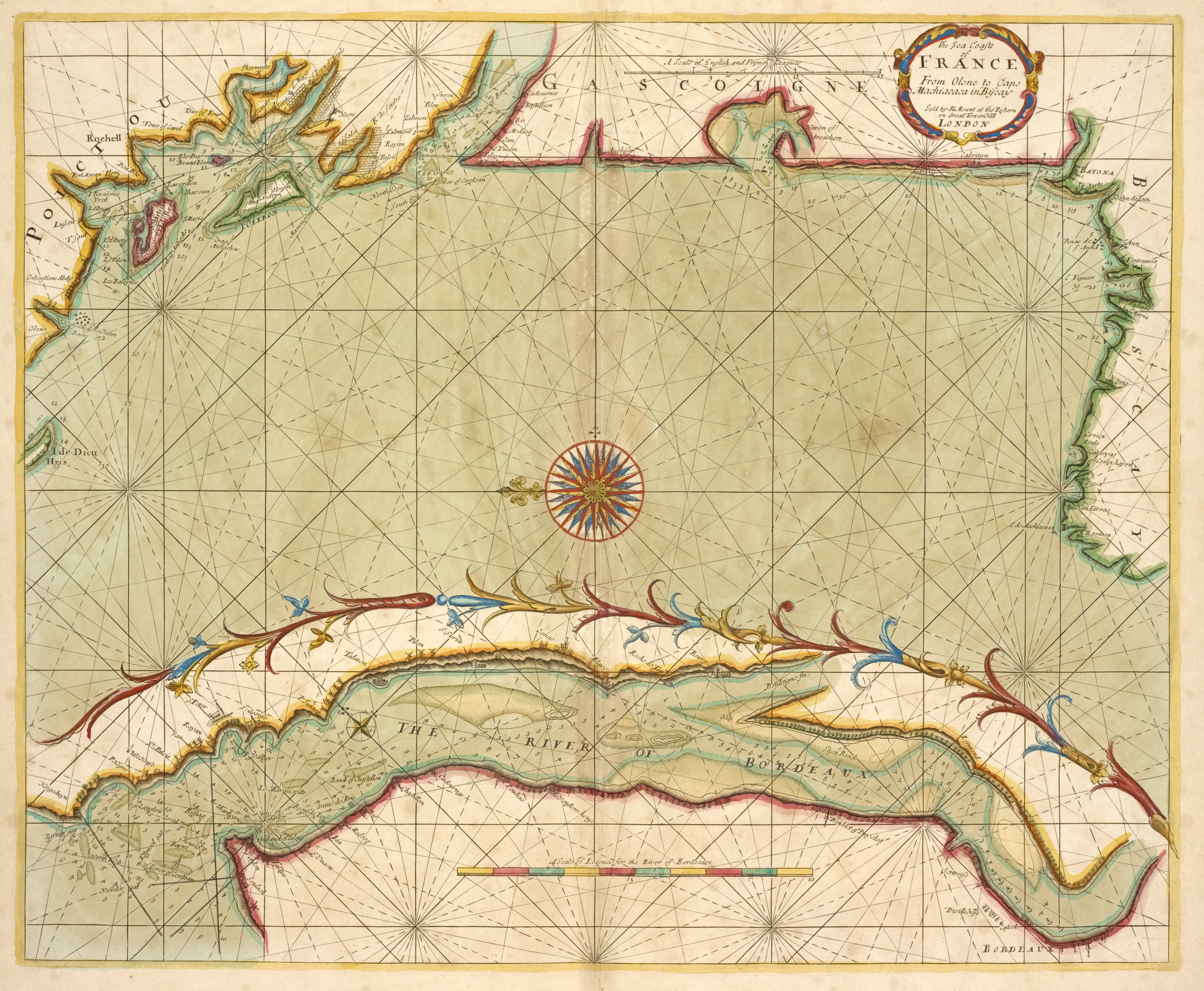 Un atlas des côtes maritimes en 1700
