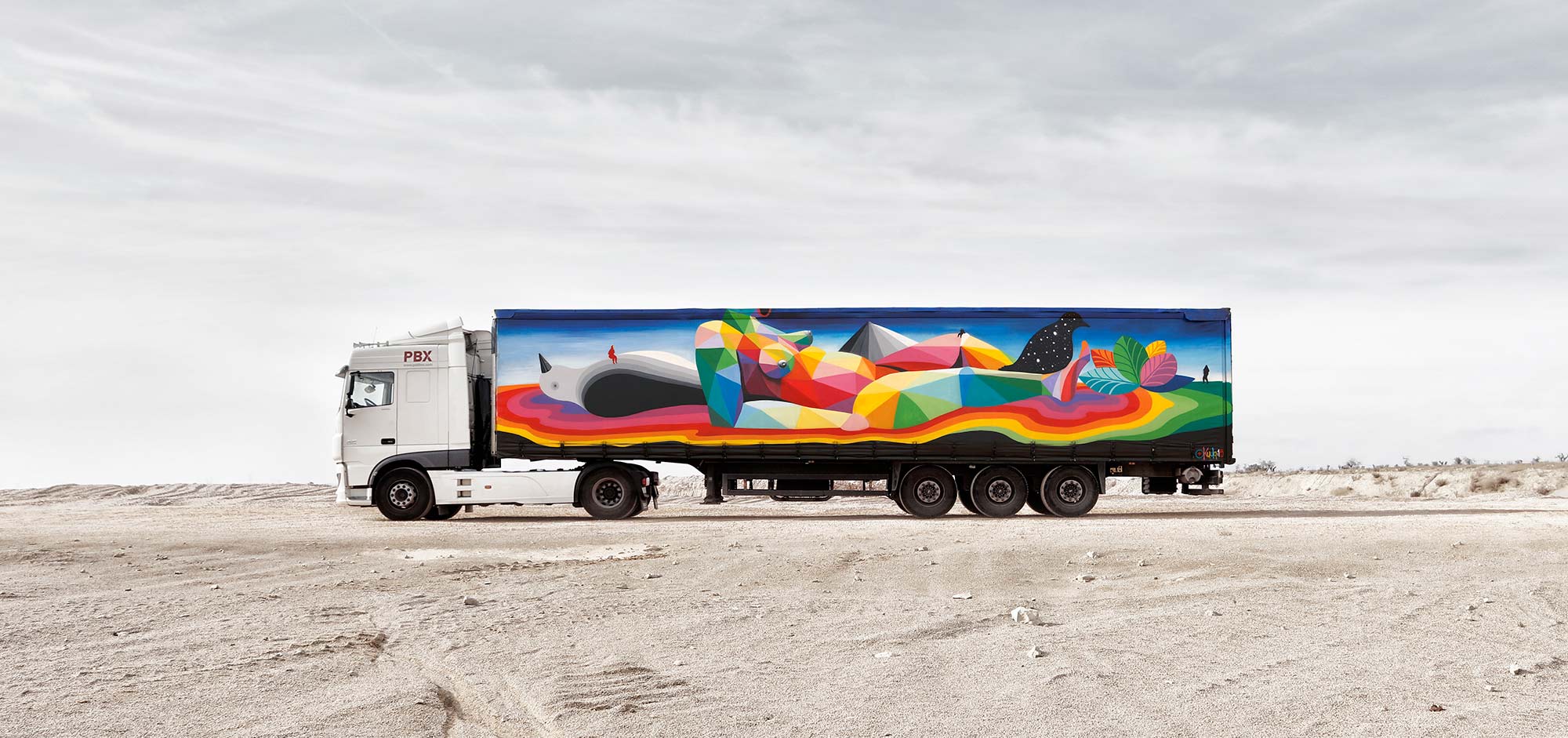 De l’art sur des camions en Espagne