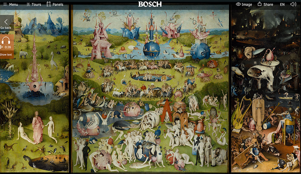 Une visite interactive du Jardin des délices de Bosch