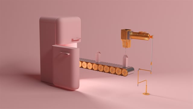 L&rsquo;absurdité de la routine en machines