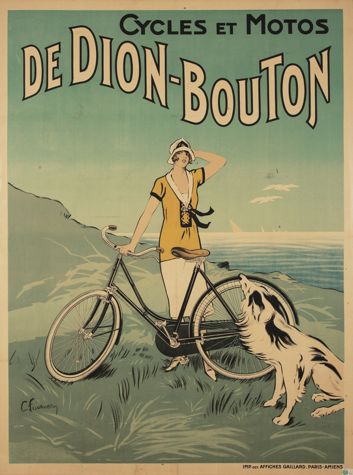 velo cycle publicite affiche poster  ancien 33 La boite verte
