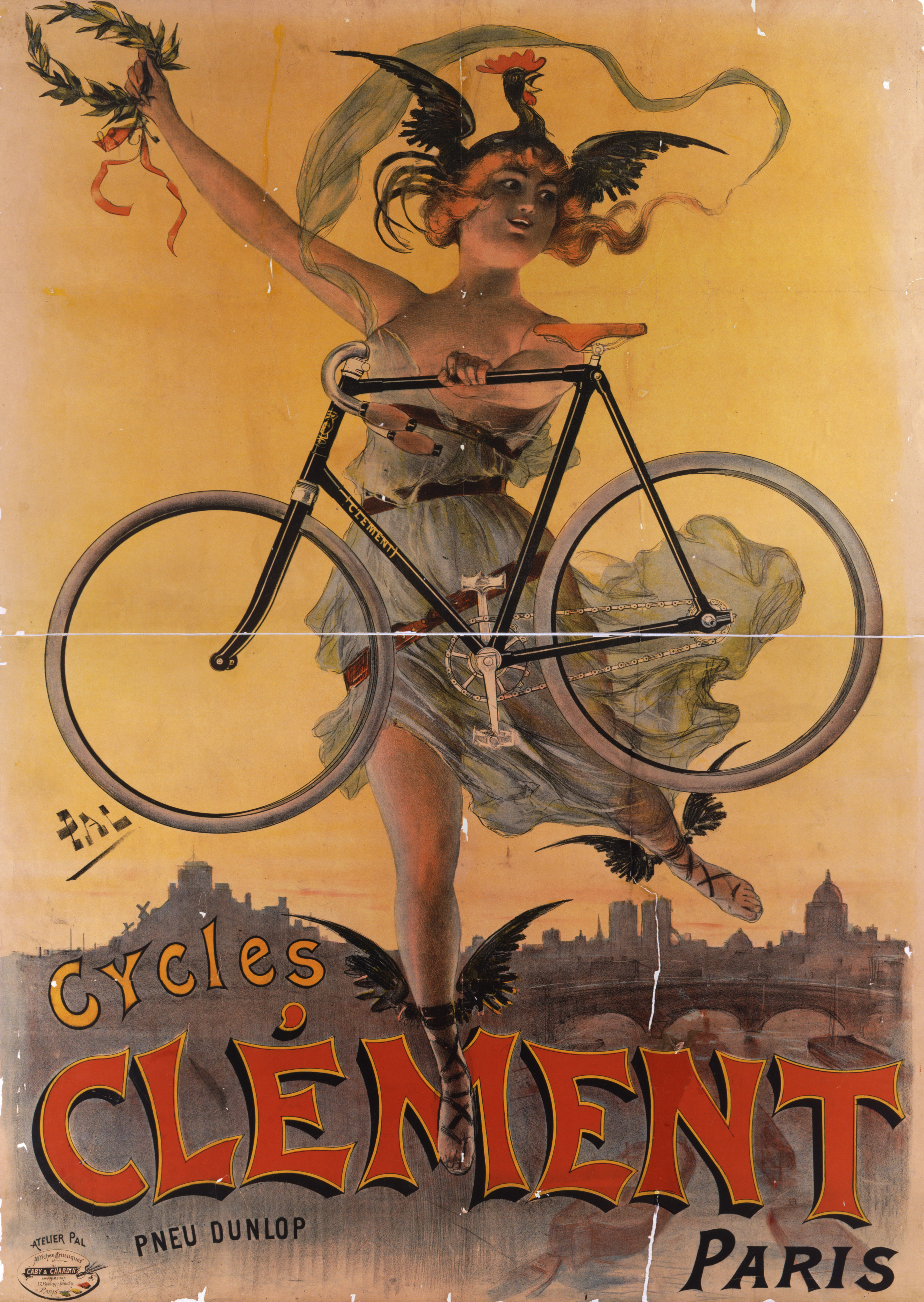 velo cycle publicite affiche poster  ancien 35 La boite verte