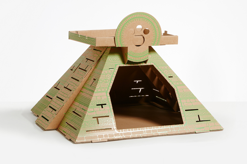 flatpack-cardboard-cat-houses-architectural-landmarks-designboom-11