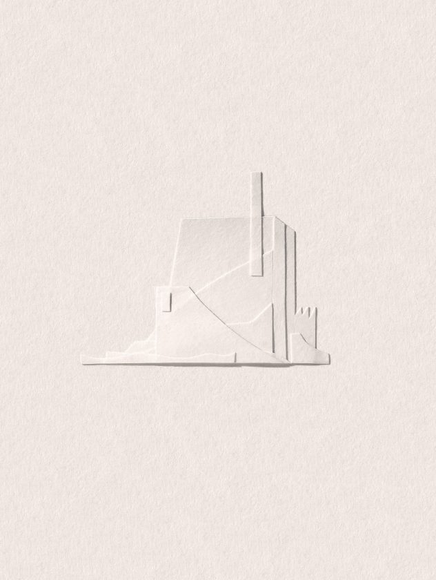 Des paysages minimalistes en bouts de papiers