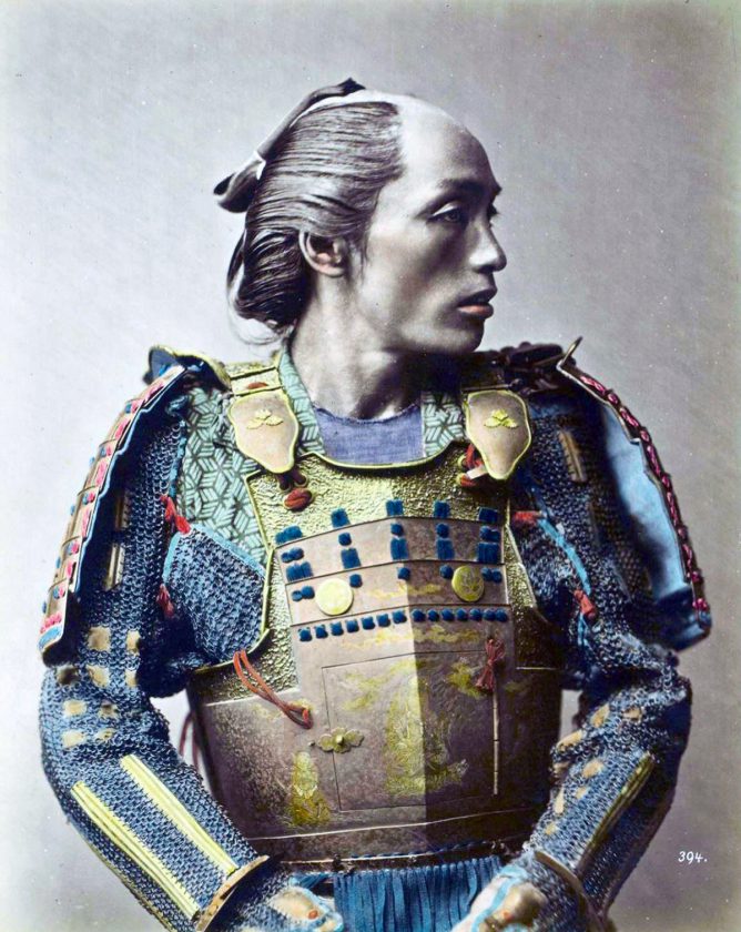 Des portraits colorisés à la main des derniers samouraïs