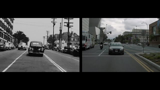 Le Los Angeles de 1940 et celui d’aujourd’hui côte à côte