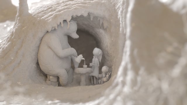 Entrez dans un monde hivernal de sucre