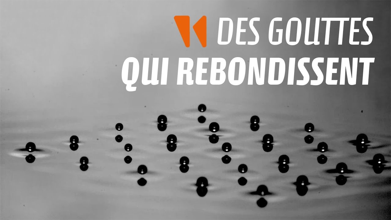 La superbe danse des gouttes et des ondes