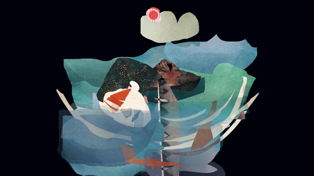 Un poème animé en collages de papier