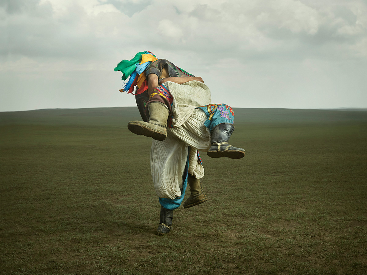 Les lutteurs de Mongolie