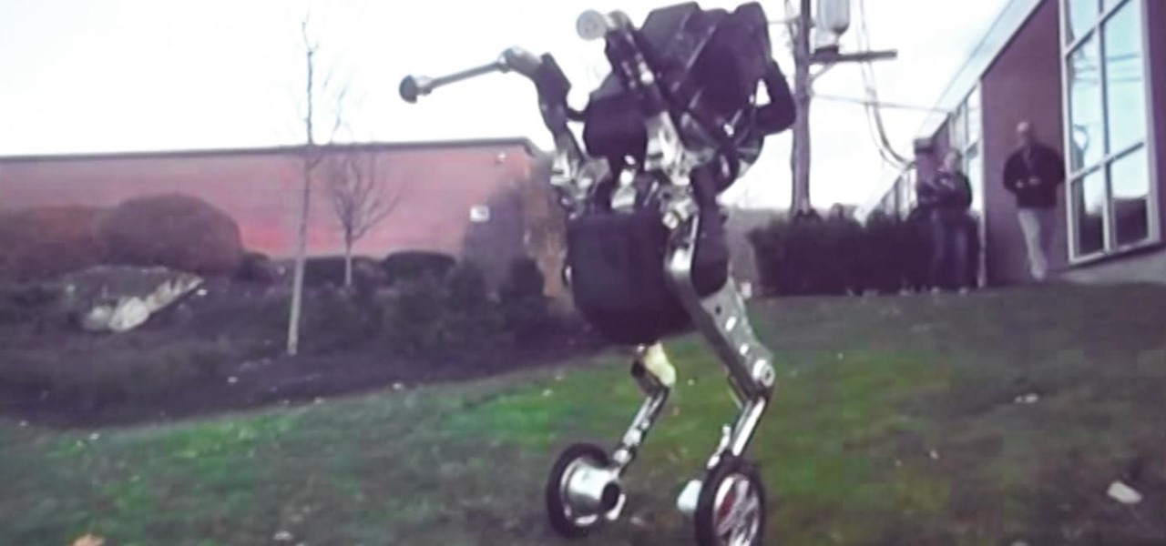 Boston Dynamics avait aussi un robot équilibriste avec des roues