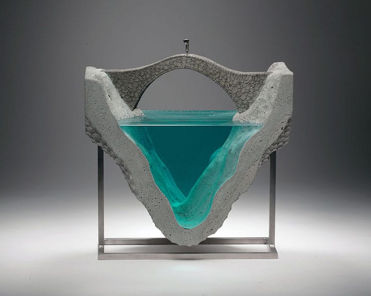 Les fonds marins sculptés en béton et en verre