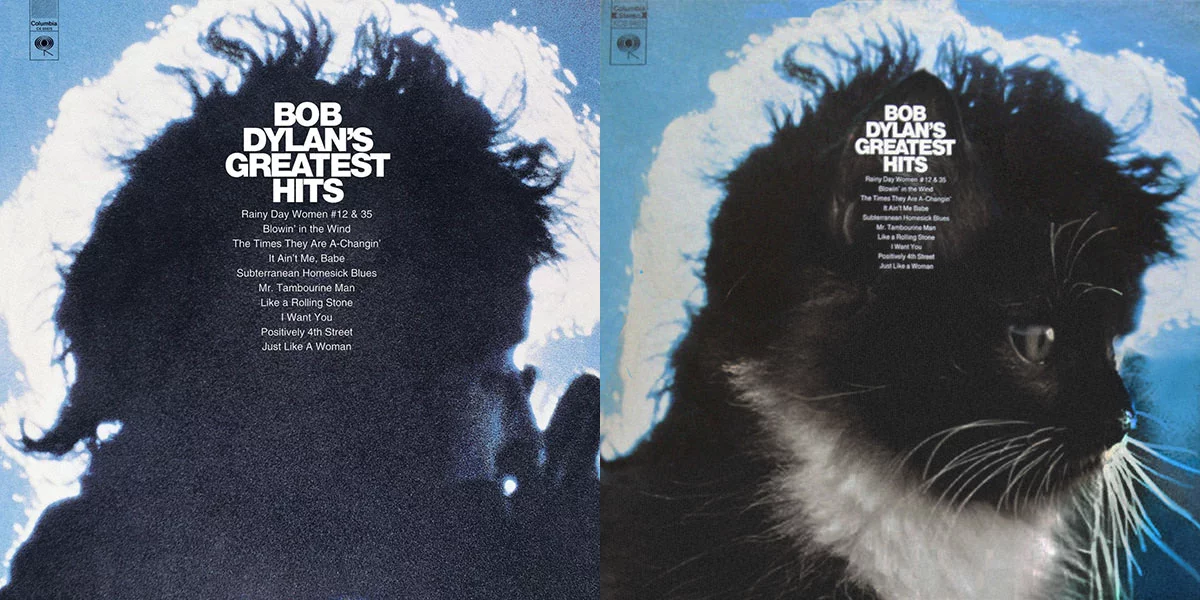 Des couvertures d’albums cultes refaites avec des chatons