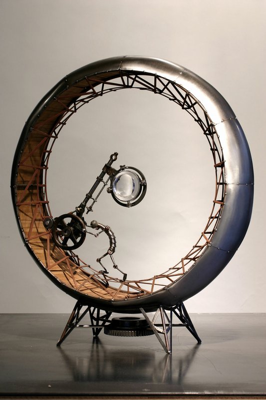Ces fascinants cyborgs composites actionnent des machines improbables
