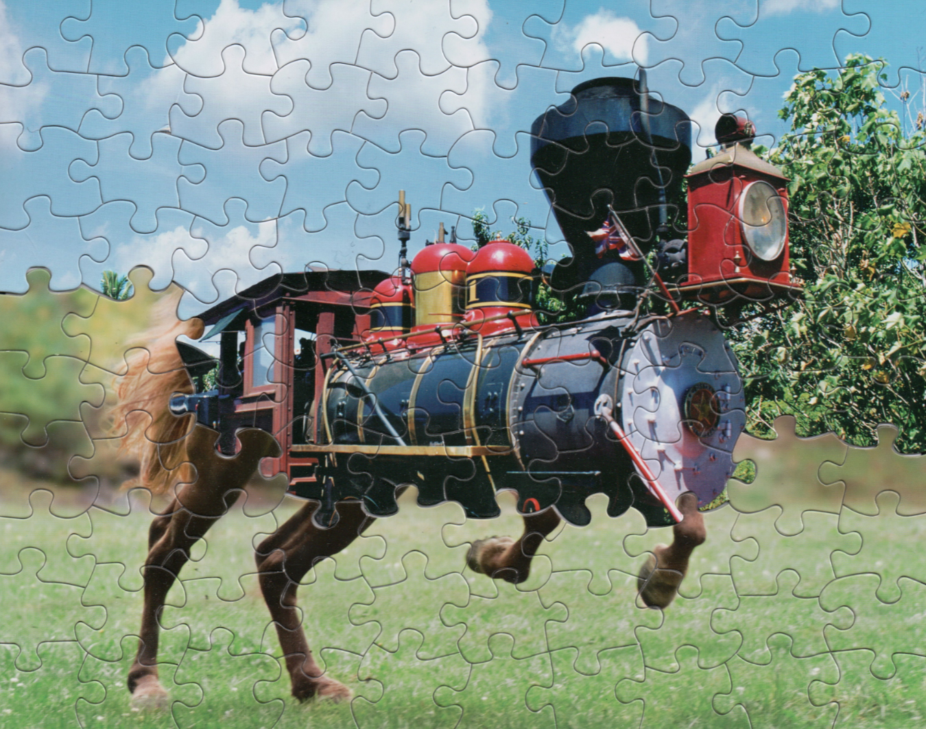 Puzzle Montage : l’effet surréaliste des puzzles mélangés