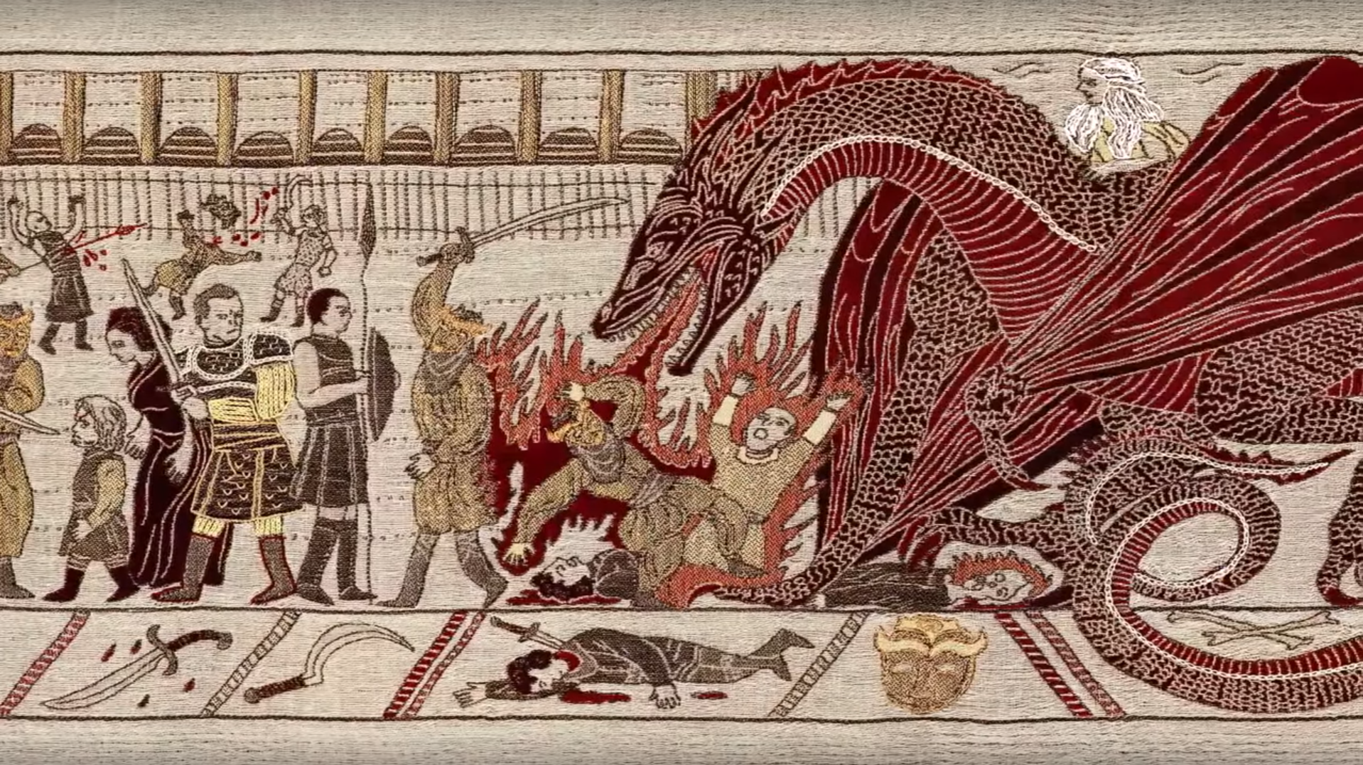 Game Of Thrones en tapisserie sur 80 mètres, en vidéo
